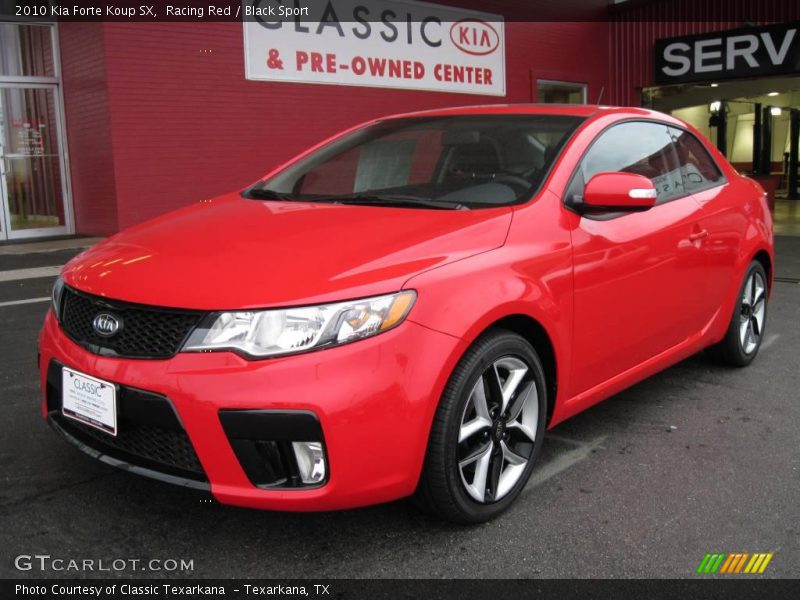 Racing Red / Black Sport 2010 Kia Forte Koup SX