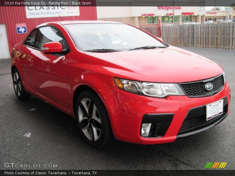 Racing Red / Black Sport 2010 Kia Forte Koup SX