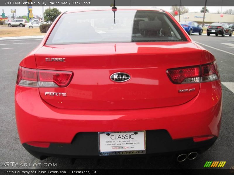Racing Red / Black Sport 2010 Kia Forte Koup SX