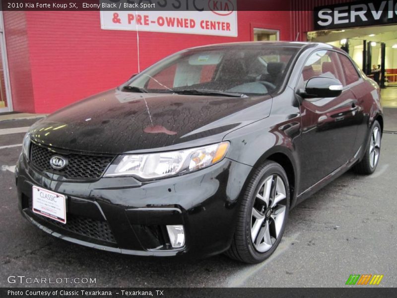 Ebony Black / Black Sport 2010 Kia Forte Koup SX