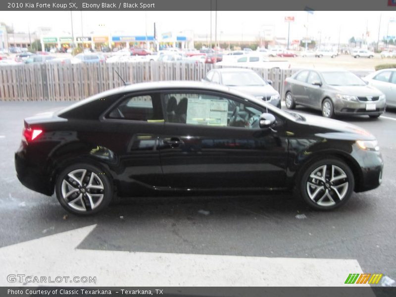 Ebony Black / Black Sport 2010 Kia Forte Koup SX