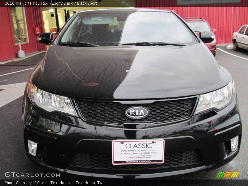 Ebony Black / Black Sport 2010 Kia Forte Koup SX