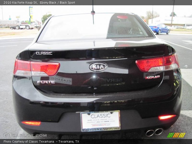 Ebony Black / Black Sport 2010 Kia Forte Koup SX
