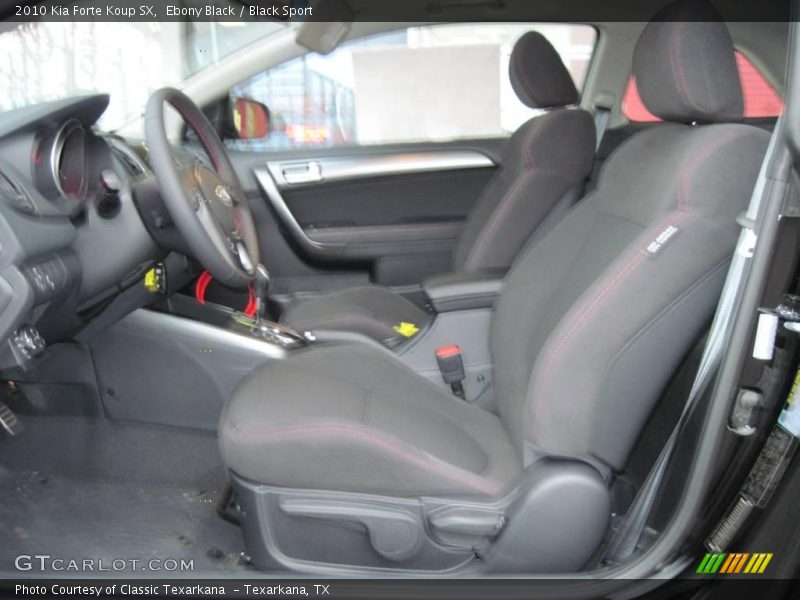 Ebony Black / Black Sport 2010 Kia Forte Koup SX