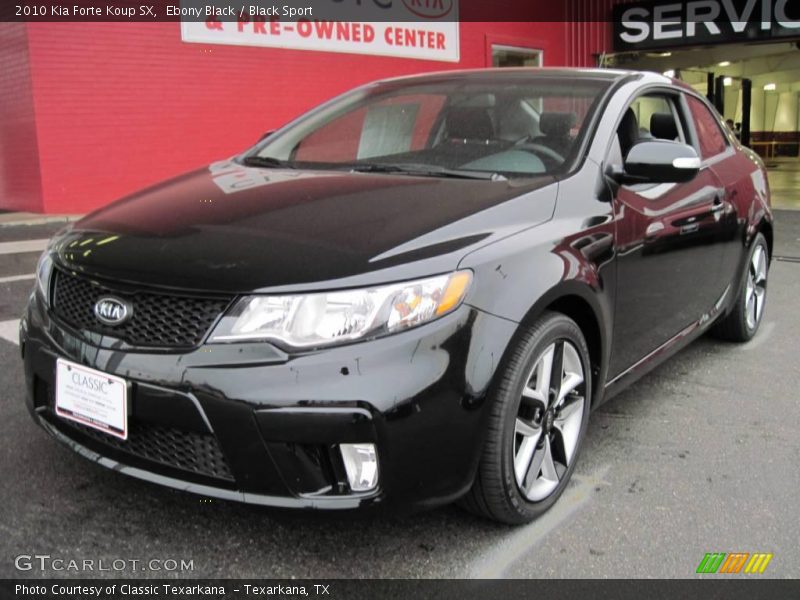 Ebony Black / Black Sport 2010 Kia Forte Koup SX