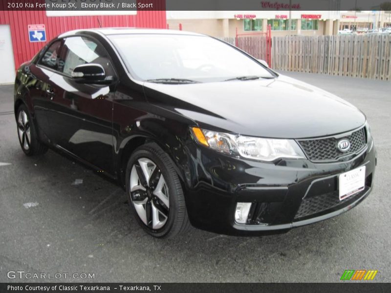 Ebony Black / Black Sport 2010 Kia Forte Koup SX