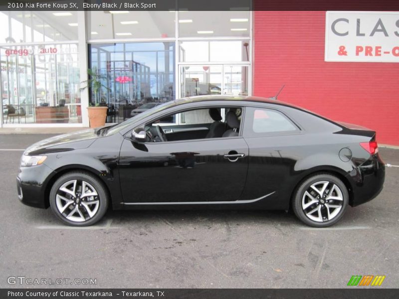 Ebony Black / Black Sport 2010 Kia Forte Koup SX