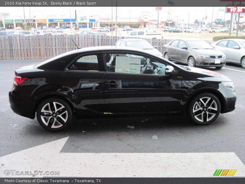 Ebony Black / Black Sport 2010 Kia Forte Koup SX
