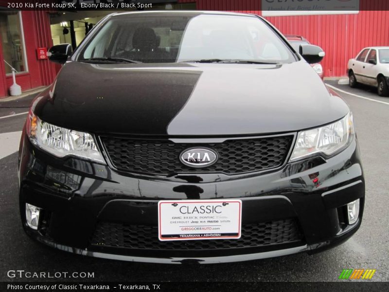 Ebony Black / Black Sport 2010 Kia Forte Koup SX