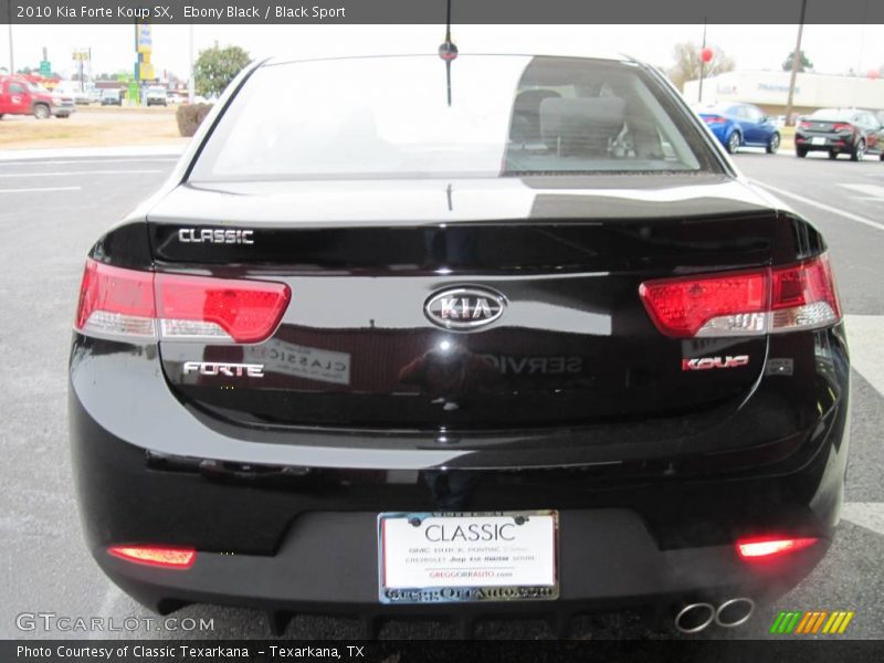 Ebony Black / Black Sport 2010 Kia Forte Koup SX