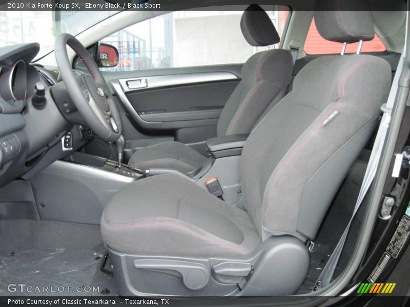 Ebony Black / Black Sport 2010 Kia Forte Koup SX