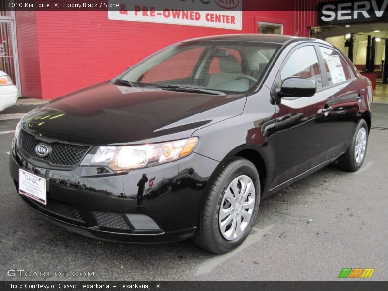 Ebony Black / Stone 2010 Kia Forte LX