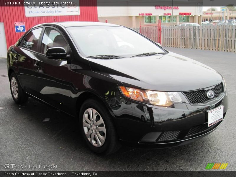Ebony Black / Stone 2010 Kia Forte LX