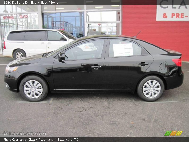 Ebony Black / Stone 2010 Kia Forte LX