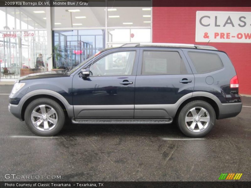 Midnite Blue / Gray 2009 Kia Borrego EX V6