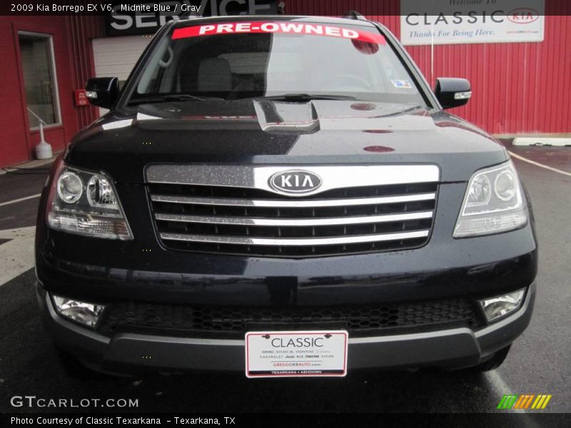 Midnite Blue / Gray 2009 Kia Borrego EX V6