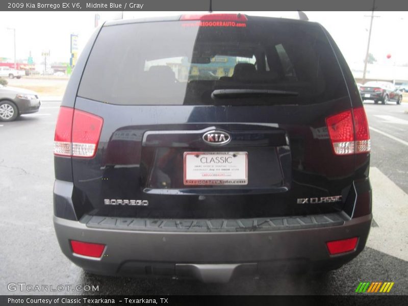 Midnite Blue / Gray 2009 Kia Borrego EX V6