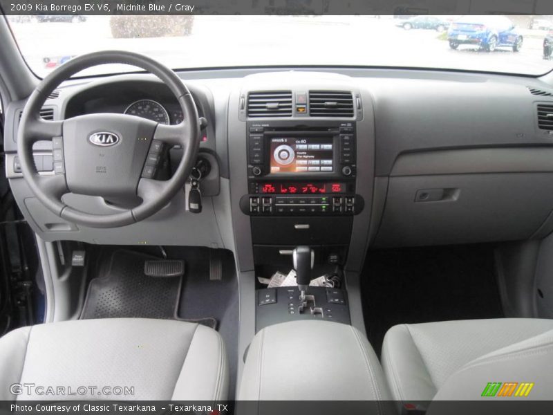 Midnite Blue / Gray 2009 Kia Borrego EX V6