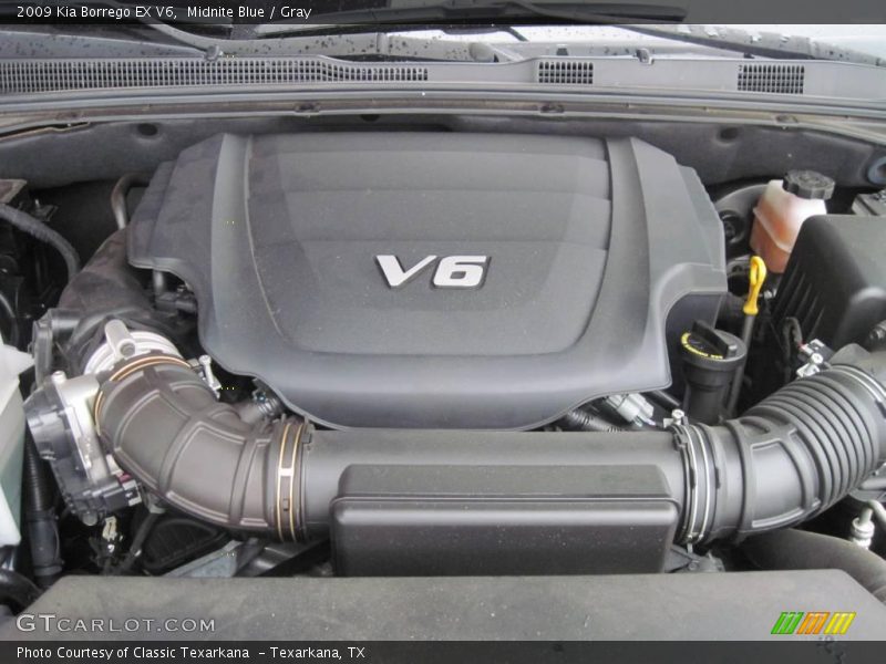 Midnite Blue / Gray 2009 Kia Borrego EX V6