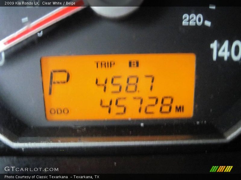 Clear White / Beige 2009 Kia Rondo LX