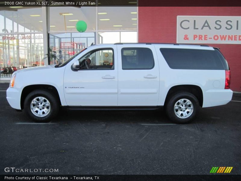 Summit White / Light Tan 2008 GMC Yukon XL SLT