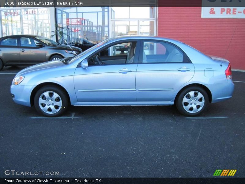Ice Blue / Gray 2008 Kia Spectra EX Sedan
