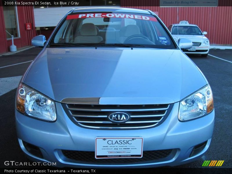 Ice Blue / Gray 2008 Kia Spectra EX Sedan