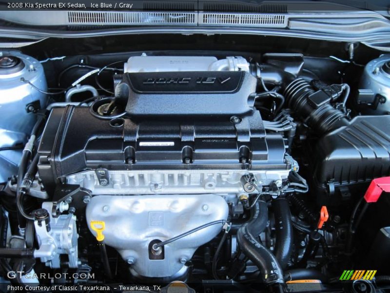 Ice Blue / Gray 2008 Kia Spectra EX Sedan