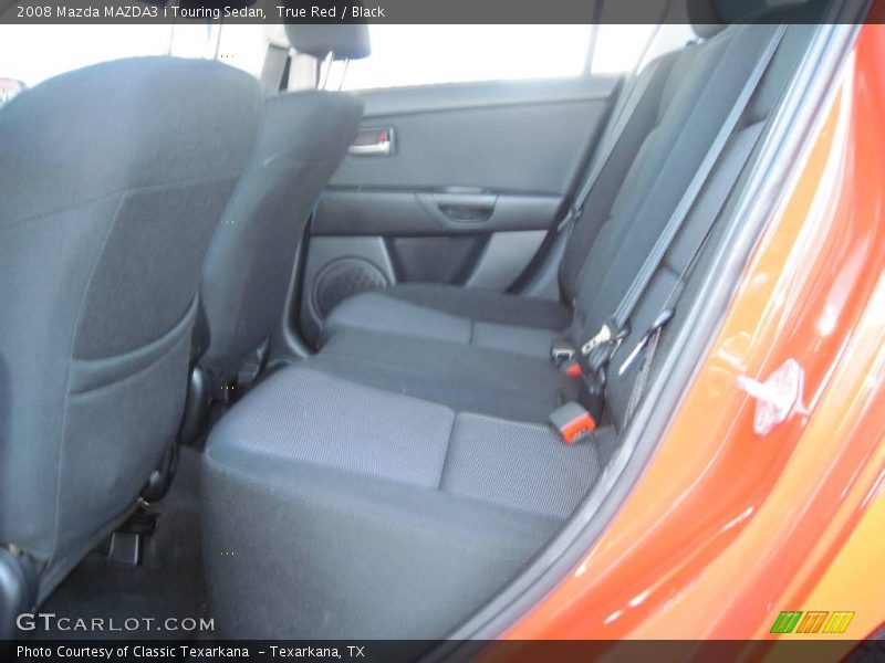 True Red / Black 2008 Mazda MAZDA3 i Touring Sedan