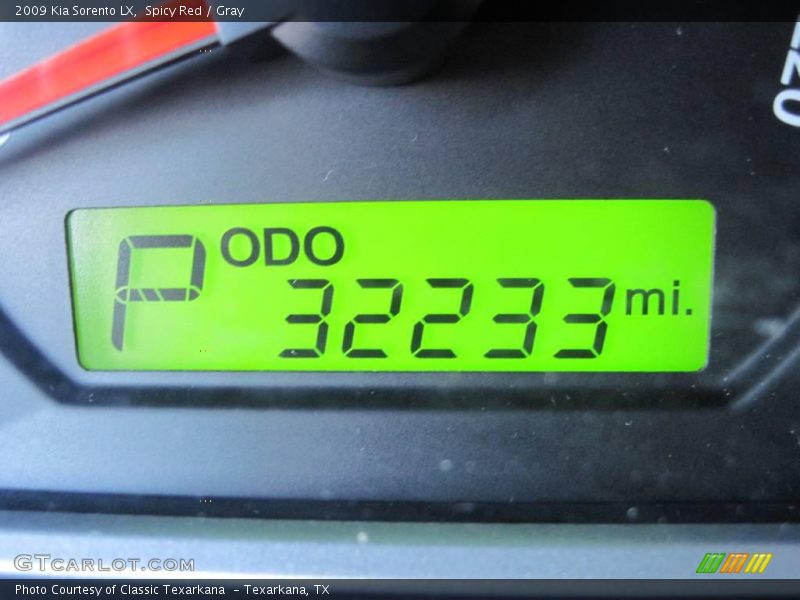 Spicy Red / Gray 2009 Kia Sorento LX