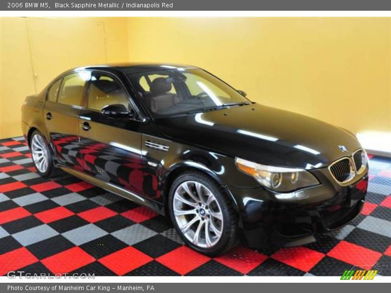 Black Sapphire Metallic / Indianapolis Red 2006 BMW M5