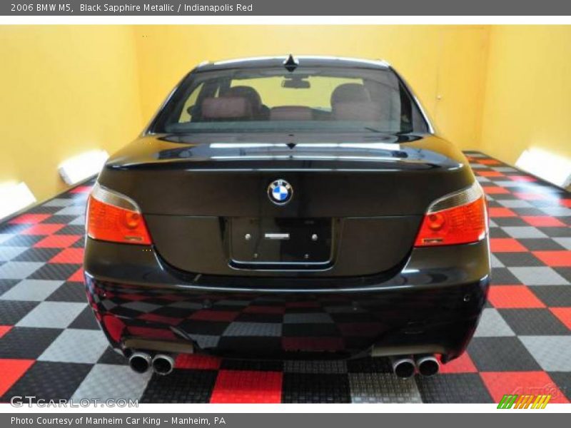 Black Sapphire Metallic / Indianapolis Red 2006 BMW M5