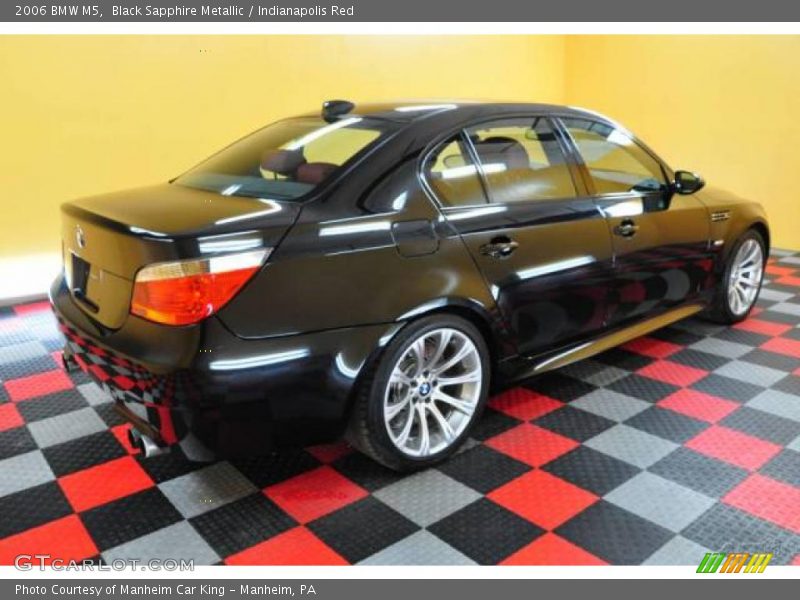 Black Sapphire Metallic / Indianapolis Red 2006 BMW M5