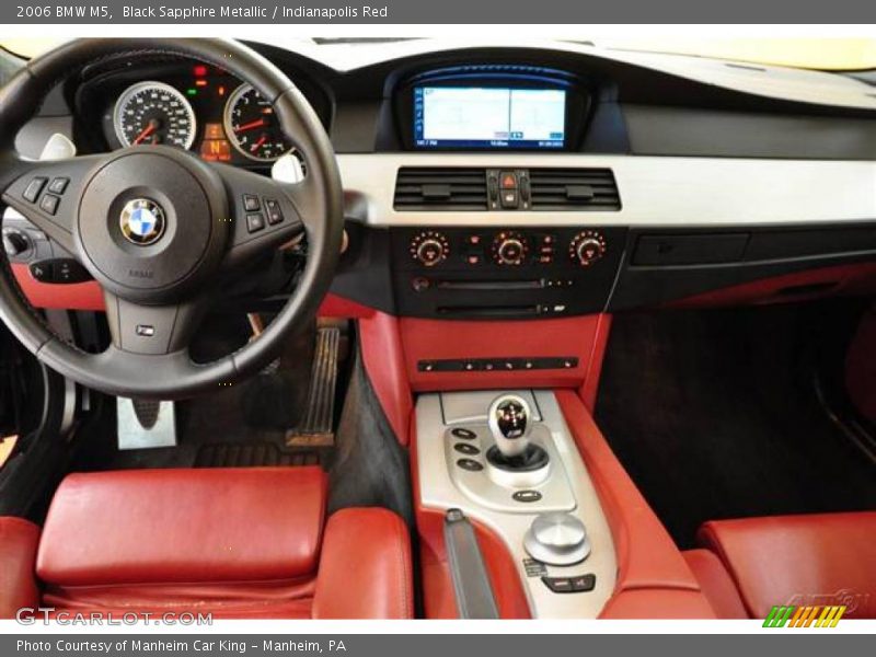 Black Sapphire Metallic / Indianapolis Red 2006 BMW M5
