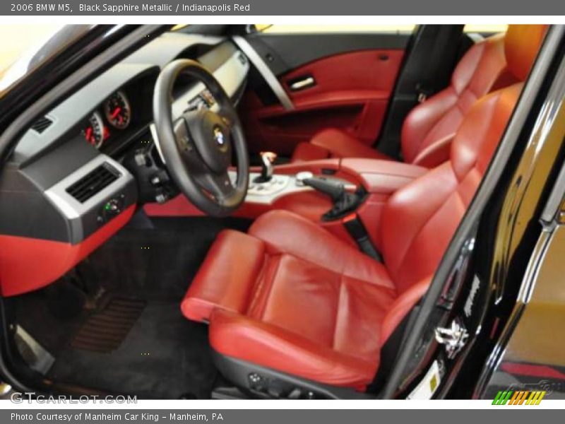 Black Sapphire Metallic / Indianapolis Red 2006 BMW M5