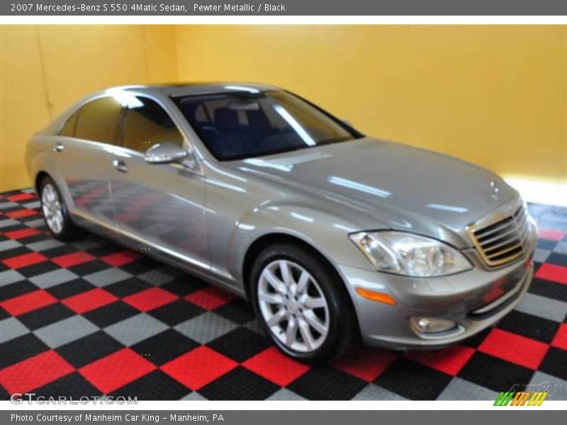 Pewter Metallic / Black 2007 Mercedes-Benz S 550 4Matic Sedan