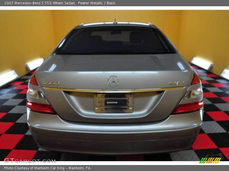 Pewter Metallic / Black 2007 Mercedes-Benz S 550 4Matic Sedan