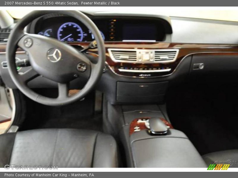 Pewter Metallic / Black 2007 Mercedes-Benz S 550 4Matic Sedan
