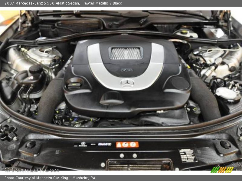 Pewter Metallic / Black 2007 Mercedes-Benz S 550 4Matic Sedan