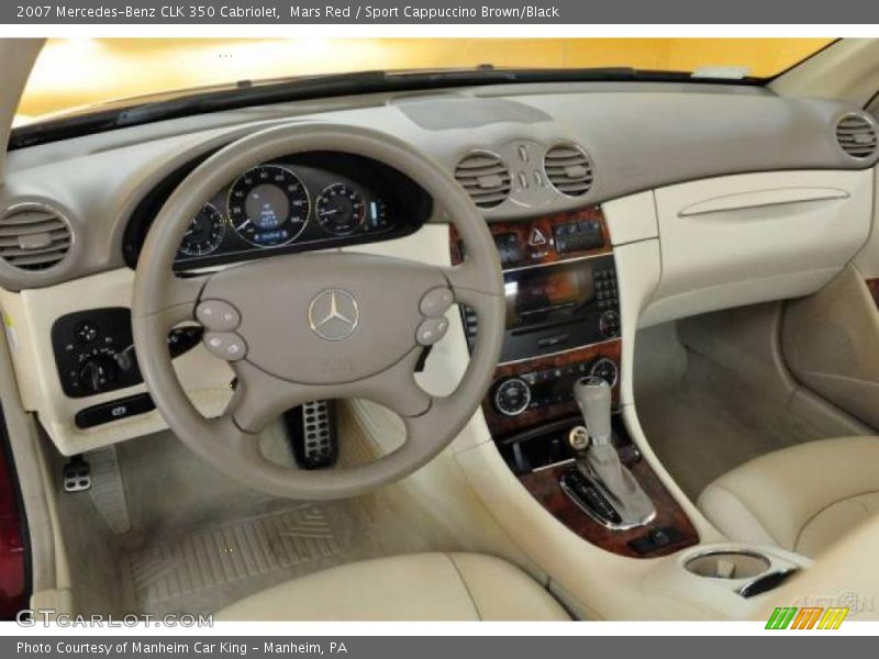 Mars Red / Sport Cappuccino Brown/Black 2007 Mercedes-Benz CLK 350 Cabriolet