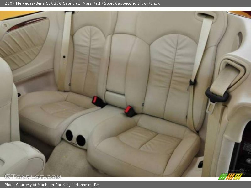 Mars Red / Sport Cappuccino Brown/Black 2007 Mercedes-Benz CLK 350 Cabriolet