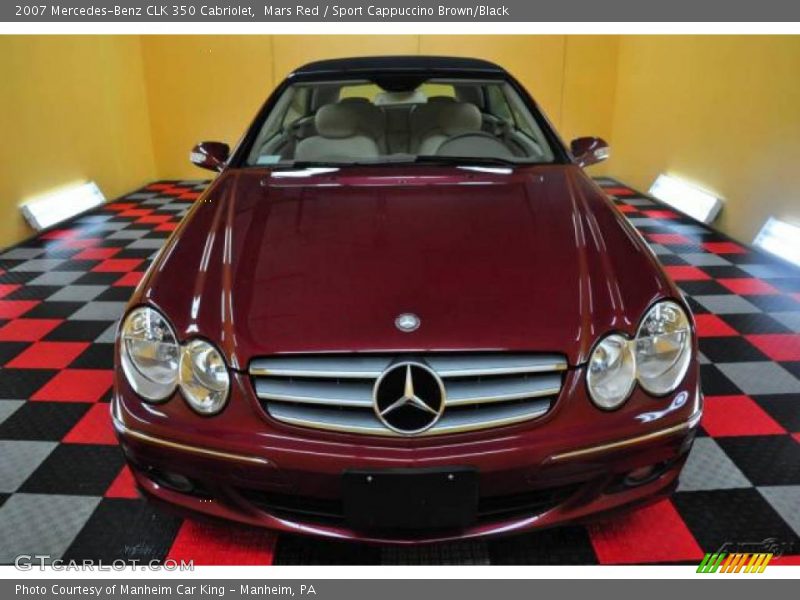Mars Red / Sport Cappuccino Brown/Black 2007 Mercedes-Benz CLK 350 Cabriolet