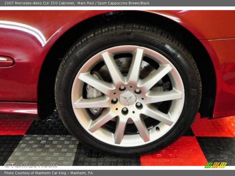 Mars Red / Sport Cappuccino Brown/Black 2007 Mercedes-Benz CLK 350 Cabriolet
