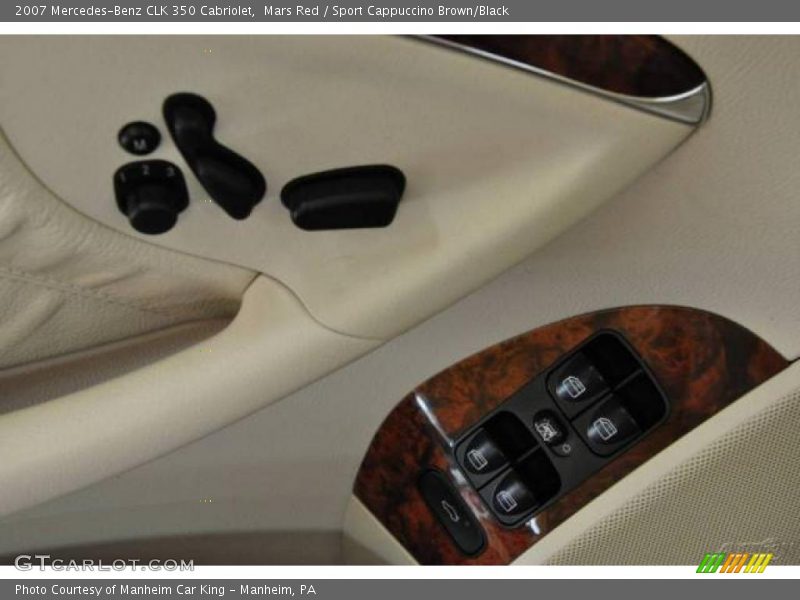 Mars Red / Sport Cappuccino Brown/Black 2007 Mercedes-Benz CLK 350 Cabriolet