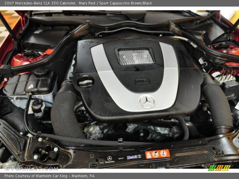 Mars Red / Sport Cappuccino Brown/Black 2007 Mercedes-Benz CLK 350 Cabriolet
