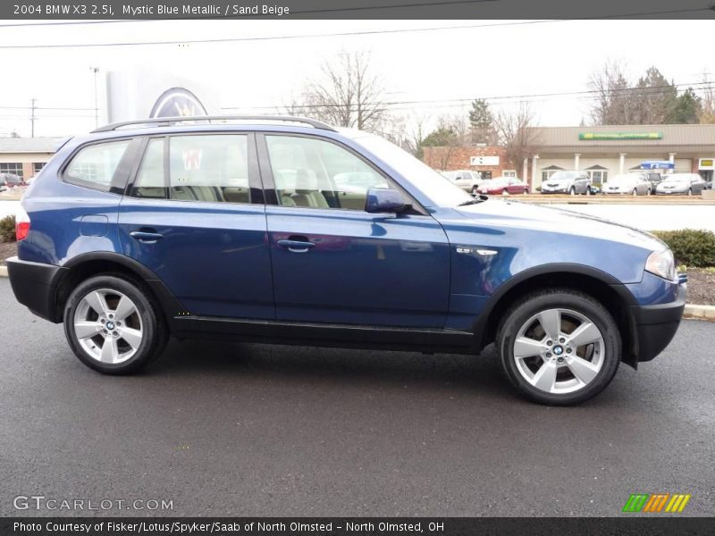 Mystic Blue Metallic / Sand Beige 2004 BMW X3 2.5i