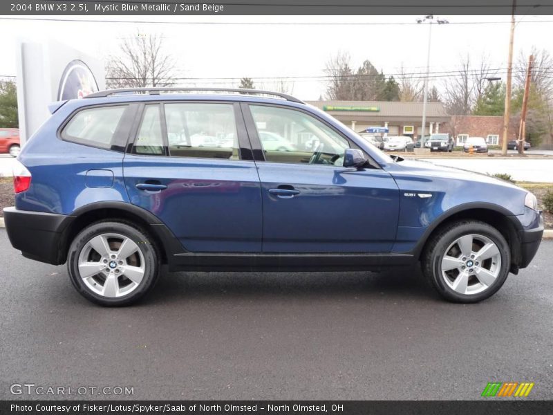 Mystic Blue Metallic / Sand Beige 2004 BMW X3 2.5i