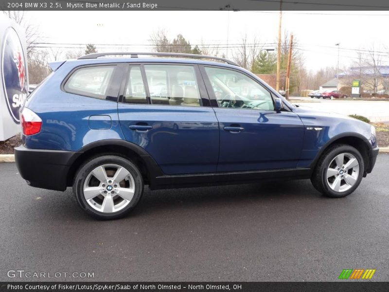 Mystic Blue Metallic / Sand Beige 2004 BMW X3 2.5i