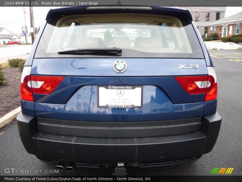 Mystic Blue Metallic / Sand Beige 2004 BMW X3 2.5i