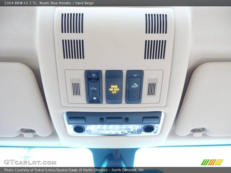 Mystic Blue Metallic / Sand Beige 2004 BMW X3 2.5i
